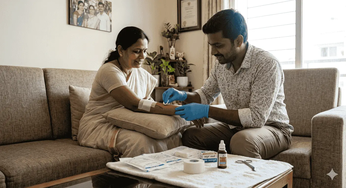 Patient care at home in Bangalore